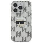 Karl Lagerfeld KLHCP16LHKLPKHT iPhone 16 Pro 6.3" przezroczysty/transparent hardcase IML Karl Head Electroplated