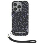 Karl Lagerfeld KLHCP16LHZBPKCCU iPhone    16 Pro 6.3" fioletowy/purple Zebra With Cord