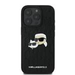 Karl Lagerfeld KLHCP16LPGKLKCPK iPhone 16 Pro 6.3" czarny/black hardcase Monogram Karl&Chaoupette Head Pin