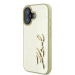 Karl Lagerfeld KLHCP16SPFMFBKMD iPhone 16 6.1" złoty/gold hardcase Metal Signature