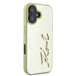 Karl Lagerfeld KLHCP16SPFMFBKMD iPhone 16 6.1" złoty/gold hardcase Metal Signature