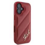 Karl Lagerfeld KLHCP16SPQDSMGR iPhone 16 6.1" czerwony/red hardcase Quilted Signature