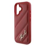 Karl Lagerfeld KLHCP16SPQDSMGR iPhone 16 6.1" czerwony/red hardcase Quilted Signature