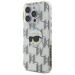 Karl Lagerfeld KLHCP16XHKLPKHT iPhone 16 Pro Max 6.9" przezroczysty/transparent hardcase IML Karl Head Electroplated