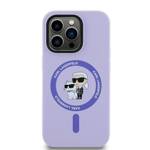 Karl Lagerfeld KLHMP14XSCMKCRHU iPhone 14 Pro Max 6.7" purpurowy/purple hardcase Silicone Karl&Choupette Heads Ring MagSafe