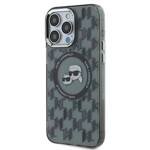 Karl Lagerfeld KLHMP15LHMCKMHK iPhone 15 Pro 6.1" czarny/black IML Monogram Karl&Choupette Head MagSafe