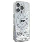 Karl Lagerfeld KLHMP16LLGCHSGH iPhone 16 Pro 6.3" hardcase transparent Liquid Glitter Choupette Head Magsafe