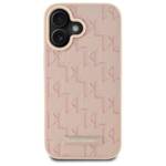 Karl Lagerfeld KLHMP16SPKHPORPP iPhone 16 6.1" różowy/pink hardcase Hot Stamp Magsafe