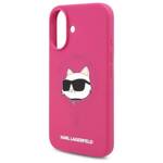 Karl Lagerfeld KLHMP16SSCHPPLF iPhone 16 6.1" fuksja/fuschia hardcase Silicone Choupette Head Print MagSafe