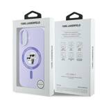 Karl Lagerfeld KLHMP16SSCMKCRHU iPhone 16 6.1" fioletowy/purple hardcase Silicone Karl&Choupette Ring MagSafe