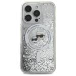 Karl Lagerfeld KLHMP16XLGKCSGH iPhone 16 Pro Max 6.9" hardcase transparent Liquid Glitter Karl&Choupette Head Magsafe