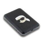 Karl Lagerfeld Powerbank indukcyjny KLPB5FPGKSKIHK 16W 5000mAh czarny/black Karl Head Pin MagSafe