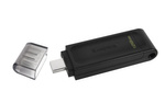 Kingston pendrive 128GB USB-C DT70 czarny