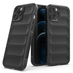 MAGIC SHIELD CASE CASE FOR IPHONE 12 PRO MAX FLEXIBLE ARMORED COVER BLACK