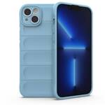 MAGIC SHIELD CASE CASE FOR IPHONE 14 PLUS FLEXIBLE ARMORED CASE LIGHT BLUE