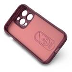 MAGIC SHIELD CASE CASE FOR IPHONE 14 PRO ELASTIC ARMORED COVER IN BURGUNDY