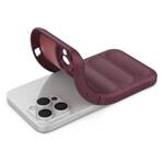 MAGIC SHIELD CASE CASE FOR IPHONE 14 PRO MAX ELASTIC ARMORED CASE IN BURGUNDY