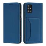 MAGNET CARD CASE CASE FOR SAMSUNG GALAXY A13 5G POUCH WALLET CARD HOLDER BLUE