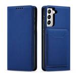 MAGNET CARD CASE CASE FOR SAMSUNG GALAXY S22 POUCH CARD WALLET CARD HOLDER BLUE