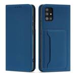 MAGNET CARD CASE CASE FOR XIAOMI REDMI NOTE 11 PRO POUCH CARD WALLET CARD HOLDER BLUE