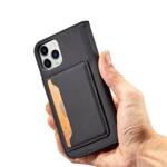 MAGNET CARD CASE FOR IPHONE 12 COVER CARD WALLET CARD STAND BLACK