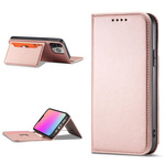 MAGNET CARD CASE FOR IPHONE 13 PRO MAX POUCH CARD WALLET CARD HOLDER PINK