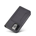 MAGNET CARD CASE FOR IPHONE 13 PRO POUCH CARD WALLET CARD HOLDER BLACK