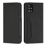 MAGNET CARD CASE FOR XIAOMI REDMI NOTE 11 PRO POUCH WALLET CARD HOLDER BLACK