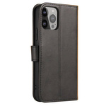 MAGNET CASE AN ELEGANT CASE COVER WITH A FLAP AND STAND FUNCTION IPHONE 14 MAX BLACK