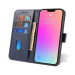 MAGNET CASE ELEGANT BOOKCASE TYPE CASE WITH KICKSTAND FOR IPHONE 13 BLUE