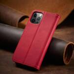 MAGNET FANCY CASE CASE FOR IPHONE 12 PRO MAX POUCH WALLET CARD HOLDER RED