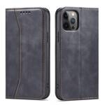 MAGNET FANCY CASE CASE FOR IPHONE 12 PRO POUCH CARD WALLET CARD STAND BLACK