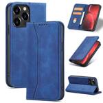 MAGNET FANCY CASE CASE FOR IPHONE 13 PRO MAX POUCH CARD WALLET CARD HOLDER BLUE