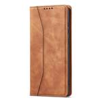 MAGNET FANCY CASE CASE FOR SAMSUNG GALAXY A12 5G POUCH WALLET CARD HOLDER BROWN