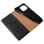 MAGNET STRAP CASE FOR IPHONE 12 PRO MAX POUCH WALLET + MINI LANYARD PENDANT BLACK