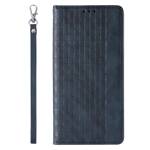 MAGNET STRAP CASE FOR IPHONE 12 PRO POUCH WALLET + MINI LANYARD PENDANT BLUE