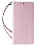 MAGNET STRAP CASE FOR IPHONE 12 PRO POUCH WALLET + MINI LANYARD PENDANT PINK