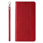 MAGNET STRAP CASE FOR IPHONE 12 PRO POUCH WALLET + MINI LANYARD PENDANT RED