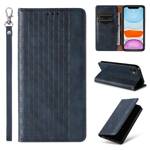 MAGNET STRAP CASE FOR IPHONE 13 CASE WALLET + MINI LANYARD PENDANT BLUE