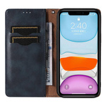 MAGNET STRAP CASE FOR IPHONE 13 CASE WALLET + MINI LANYARD PENDANT BLUE