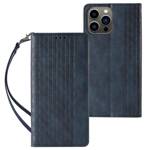 MAGNET STRAP CASE FOR SAMSUNG GALAXY S23+ FLIP WALLET MINI LANYARD STAND BLUE