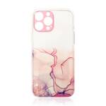 MARBLE CASE FOR IPHONE 12 GEL COVER MARBLE PINK