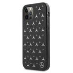 MERCEDES MEHCP12MESPBK IPHONE 12/12 PRO 6,1" CZARNY /BLACK HARDCASE SILVER STARS PATTERN