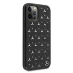 MERCEDES MEHCP12MESPBK IPHONE 12/12 PRO 6,1" CZARNY /BLACK HARDCASE SILVER STARS PATTERN