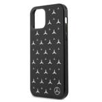 MERCEDES MEHCP12MESPBK IPHONE 12/12 PRO 6,1" CZARNY /BLACK HARDCASE SILVER STARS PATTERN