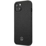 MERCEDES MEHCP13MDELBK IPHONE 13 6,1" CZARNY /BLACK HARDCASE LEATHER PERFORATED