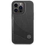 MERCEDES MEHCP14X8ROLK IPHONE 14 PRO MAX 6,7" CZARNY /BLACK HARDCASE LEATHER WAVE PATERN