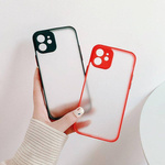 MILKY CASE SILICONE FLEXIBLE TRANSLUCENT CASE FOR SAMSUNG GALAXY S21 ULTRA 5G RED