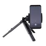 MINI TRIPOD WITH PHONE HOLDER MOUNT SELFIE STICK CAMERA GOPRO HOLDER BLACK