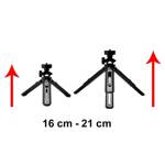 MINI TRIPOD WITH PHONE HOLDER MOUNT SELFIE STICK CAMERA GOPRO HOLDER BLACK